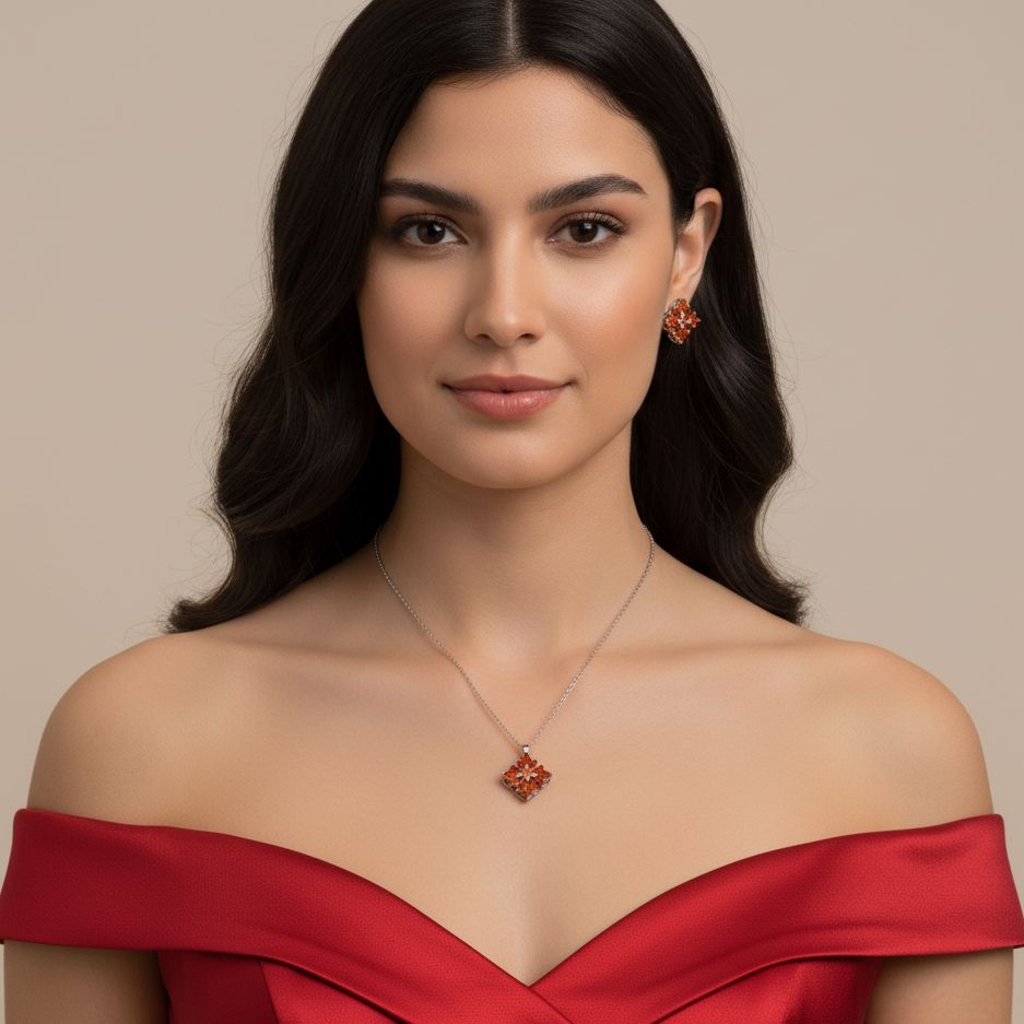 Sienna Starburst Pendant Set-Minima Collection