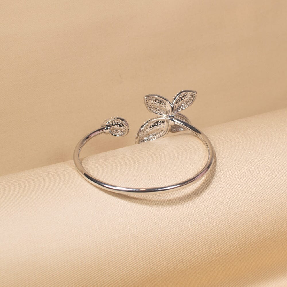 Silver Flora Bracelet-Edgy Collection
