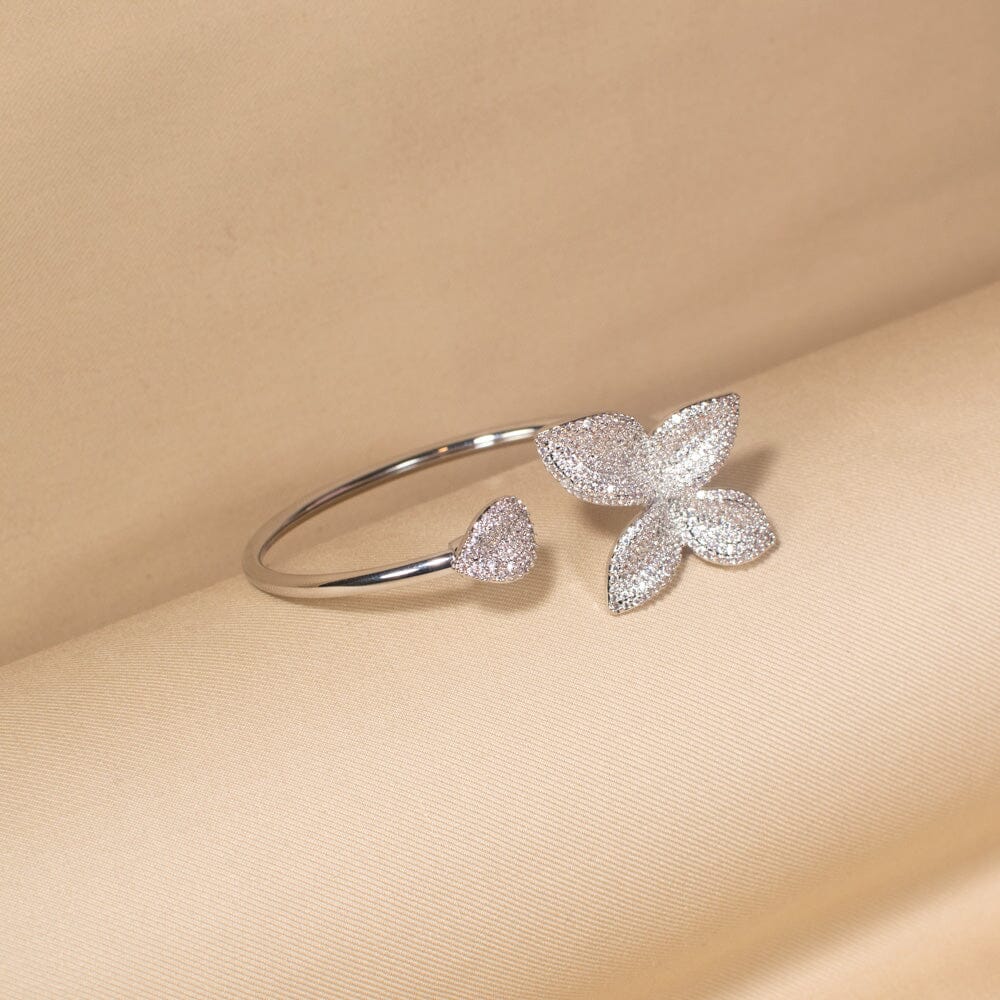 Silver Flora Bracelet-Edgy Collection