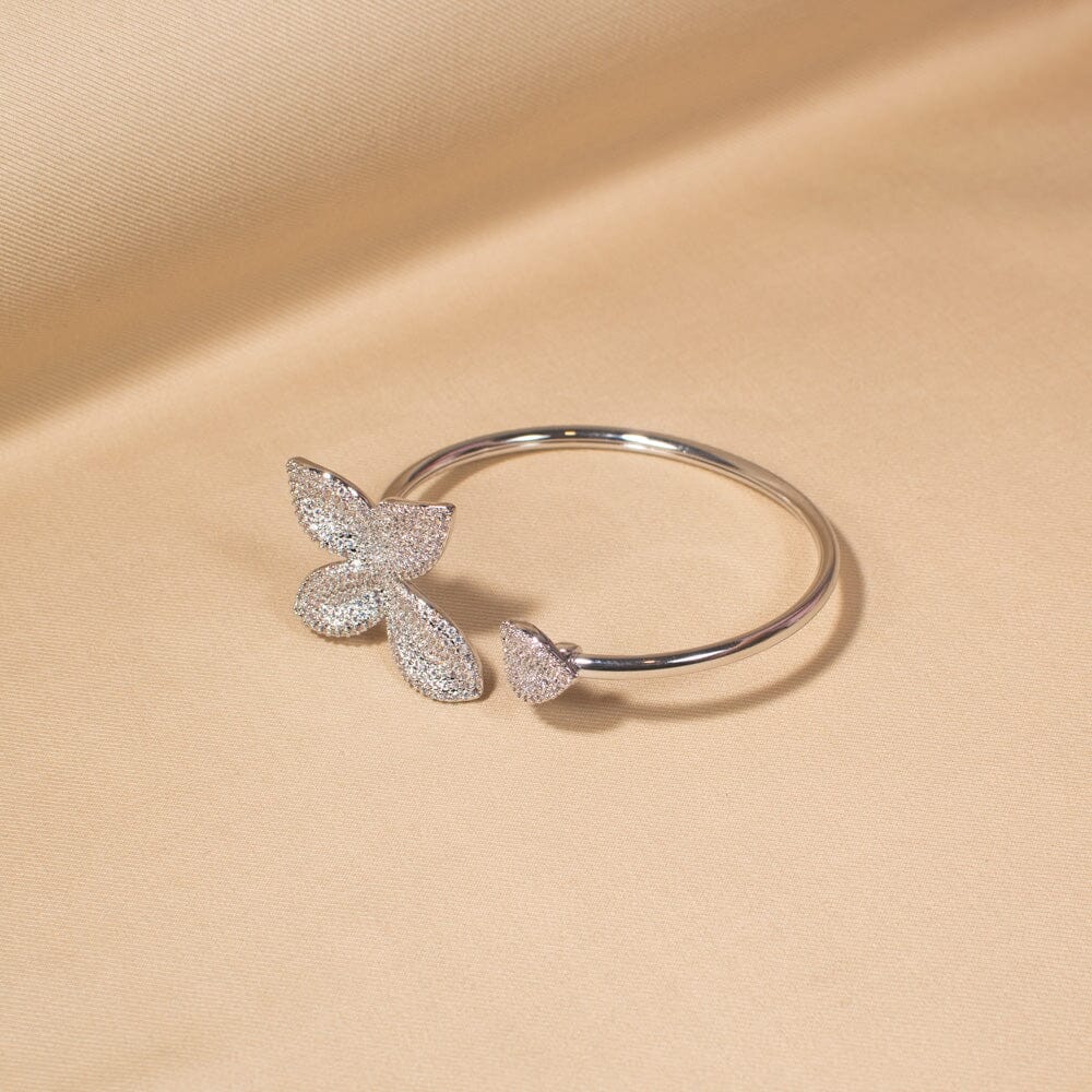 Silver Flora Bracelet-Edgy Collection