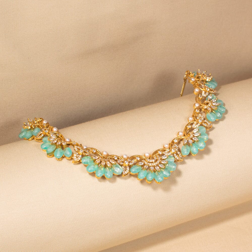 Sofia Necklace Set-Mint-Pratha Collection