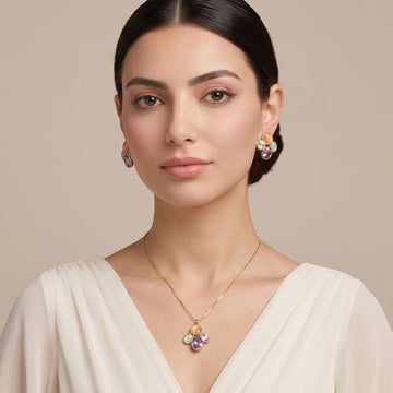 Sorbet Pebble Pendant Set