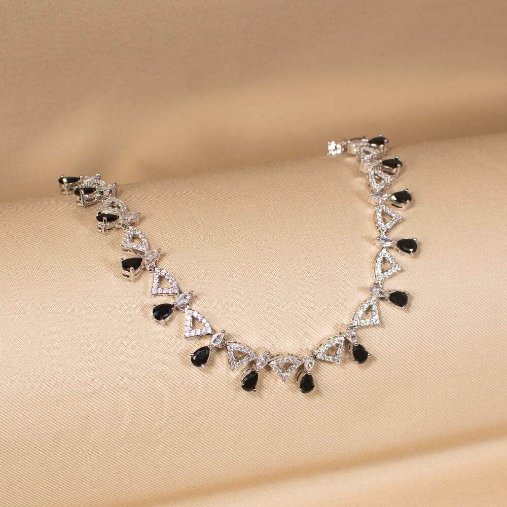 Starlight Radiance Necklace Set - Black