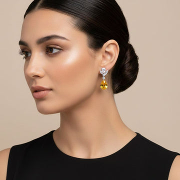 Sunara Citrine Drop Earrings