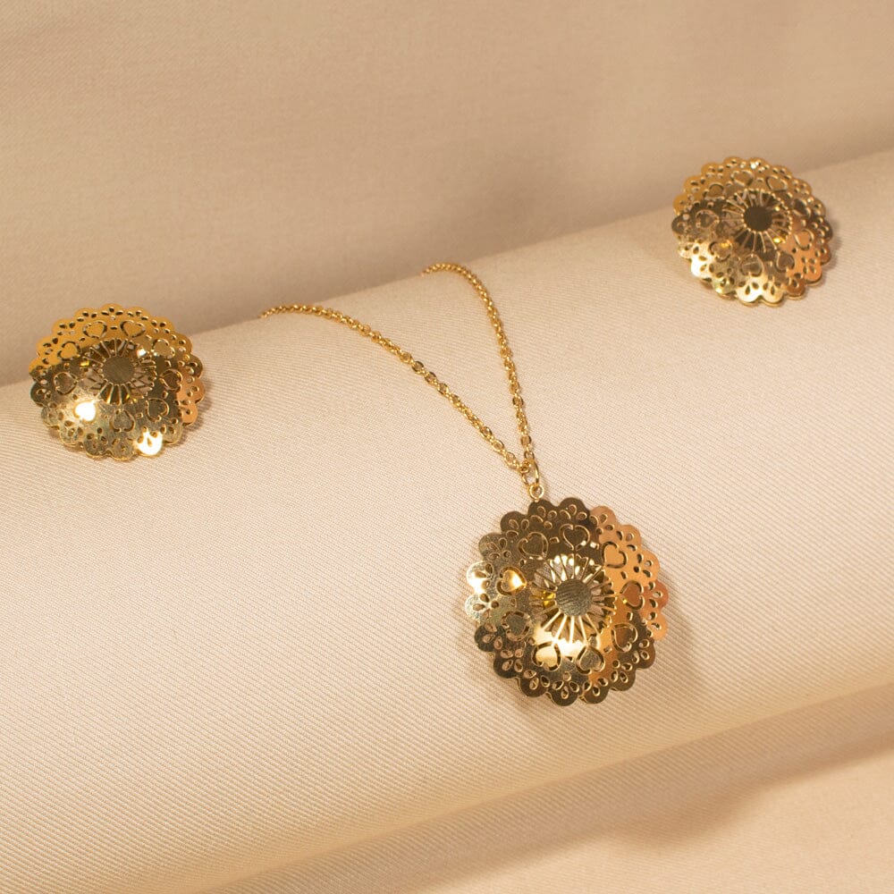 Sunflare Pendant Set - Edgy Collection
