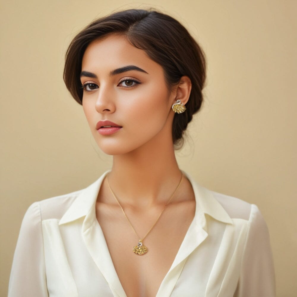 Swan Lake Pendant Set - Yellow - Edgy Collection