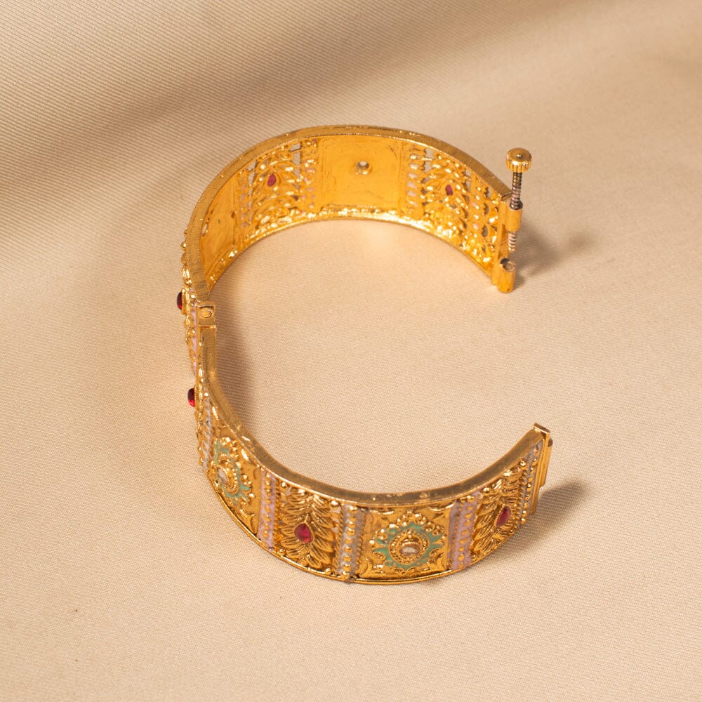 Tapestry Gold Openable Kada - Pratha Collection