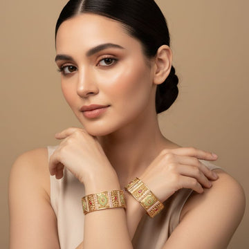 Tapestry Gold Openable Kada - Pratha Collection
