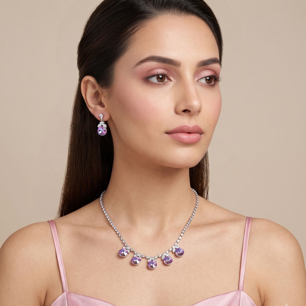 The Cosmic Violet Necklace Set