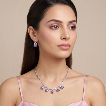The Cosmic Violet Necklace Set