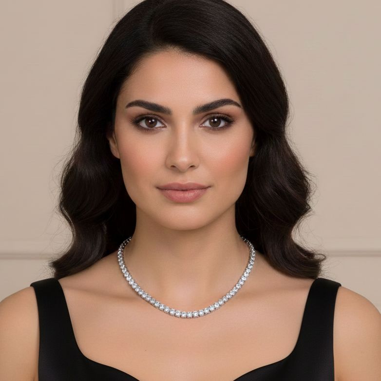 The Crystal River Tennis Necklace (no earrings)