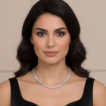 The Crystal River Tennis Necklace (no earrings)