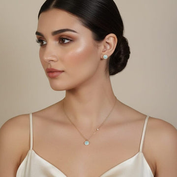 The Cyra Pendant Set - Gold