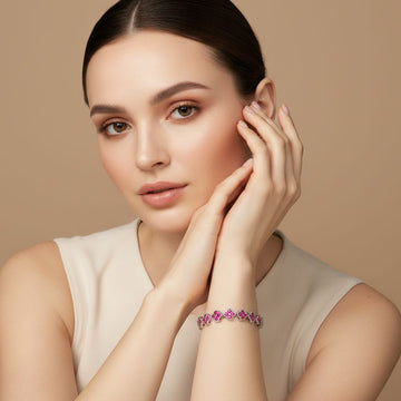 The Fuchsia Clover Promenad Bracelet