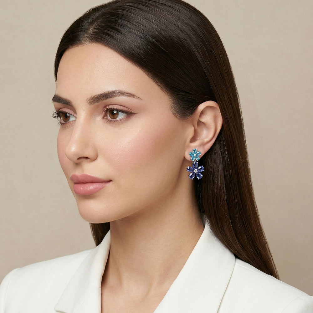 The Indigo Frost Earrings