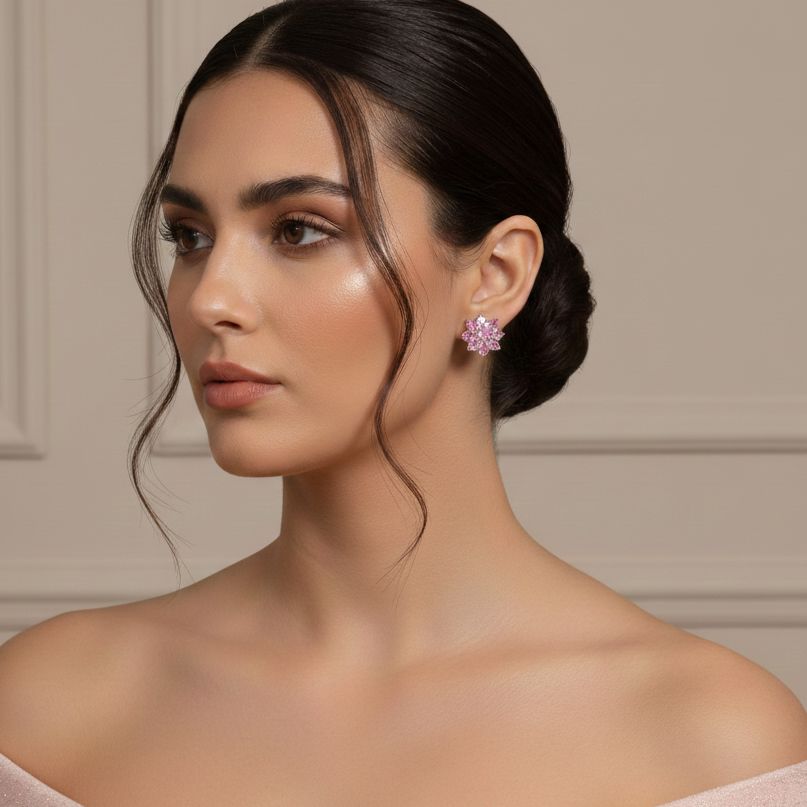 The Poppy Studs - Pink