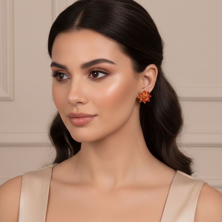 The Poppy Studs - Red