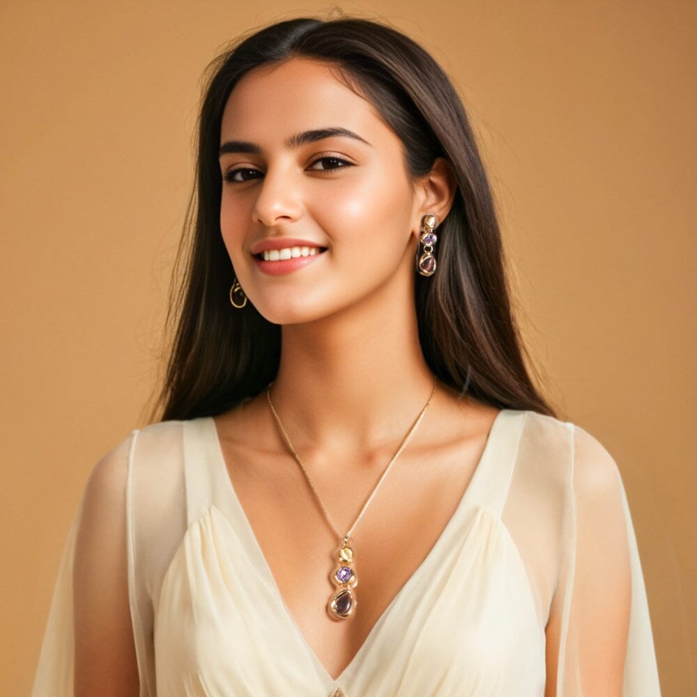 Trilune Pendant Set - Minima Collection