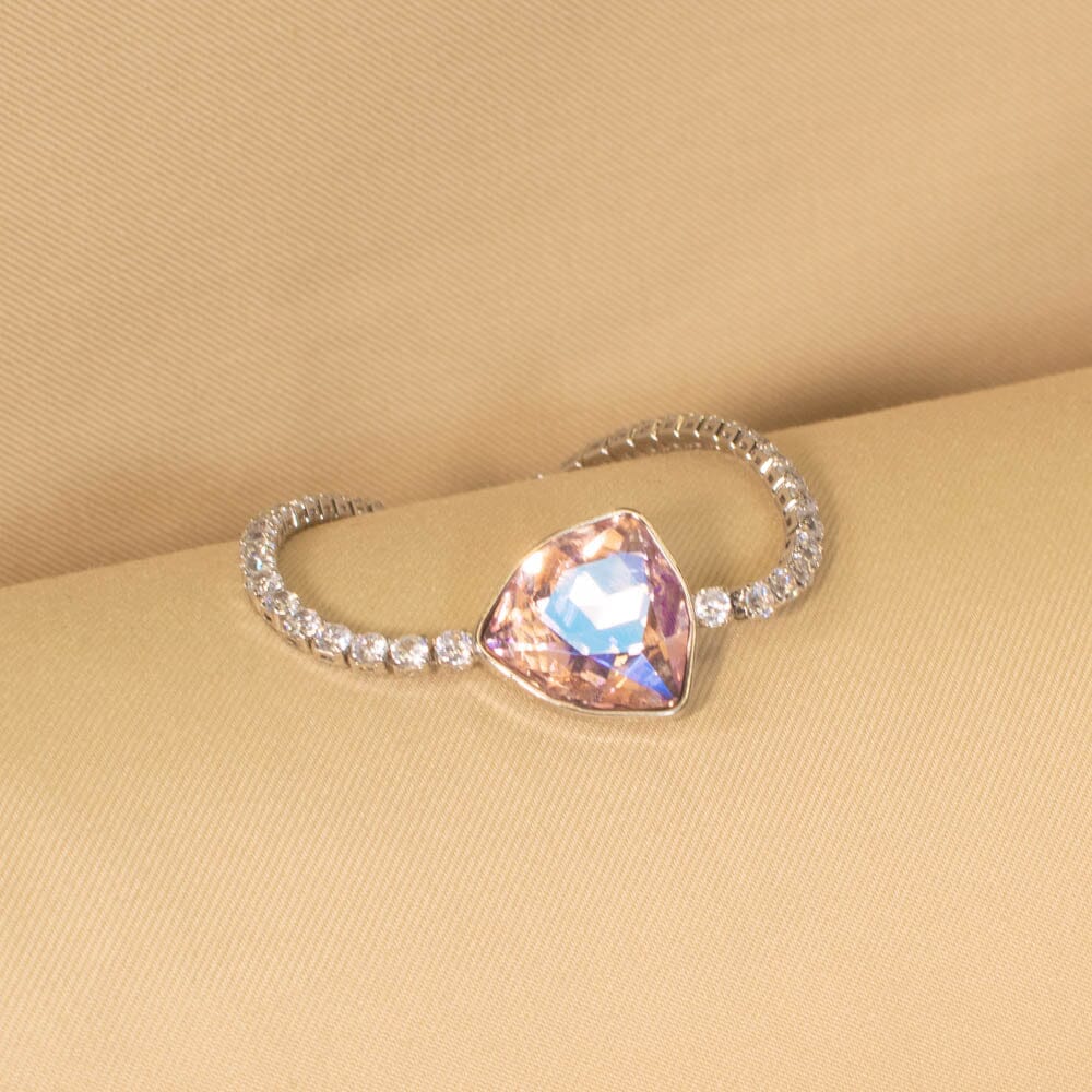 Trio Chain Bracelet - Pink - Edgy Collection