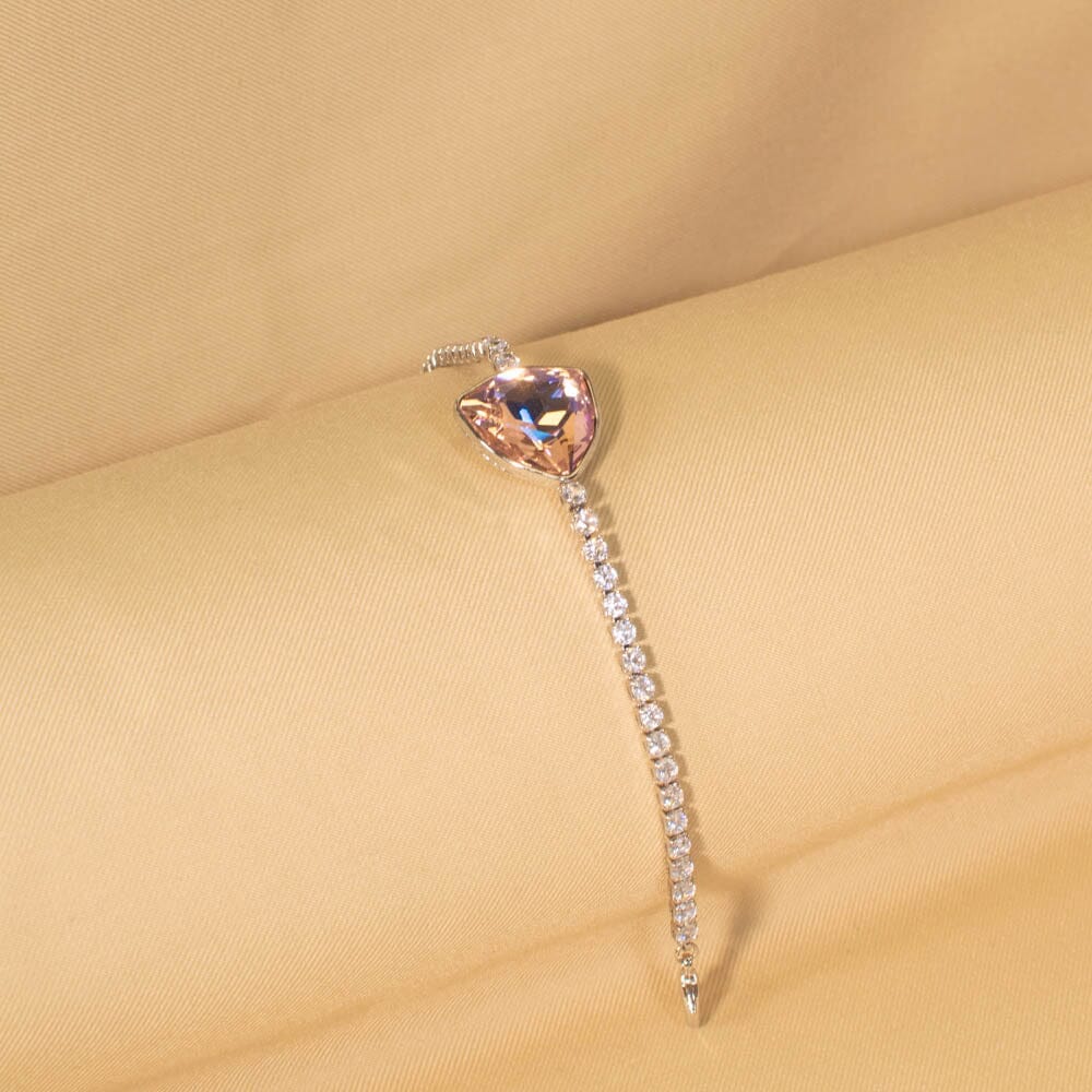 Trio Chain Bracelet - Pink - Edgy Collection
