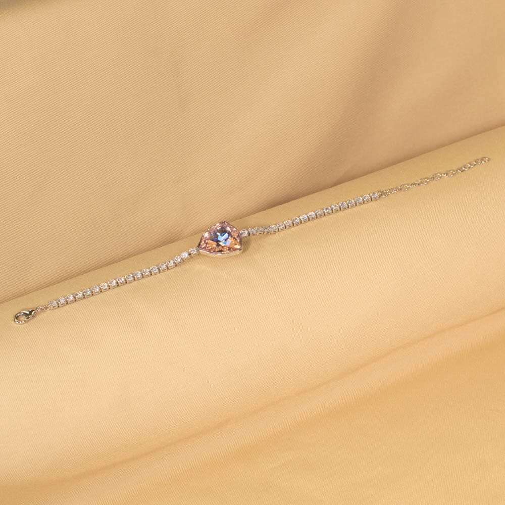 Trio Chain Bracelet - Pink - Edgy Collection