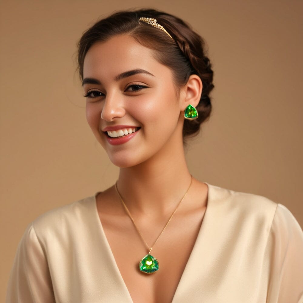 Trio Pendant Set - Green - Edgy Collection