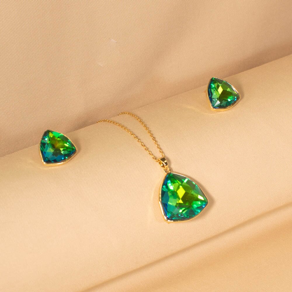 Trio Pendant Set - Green - Edgy Collection