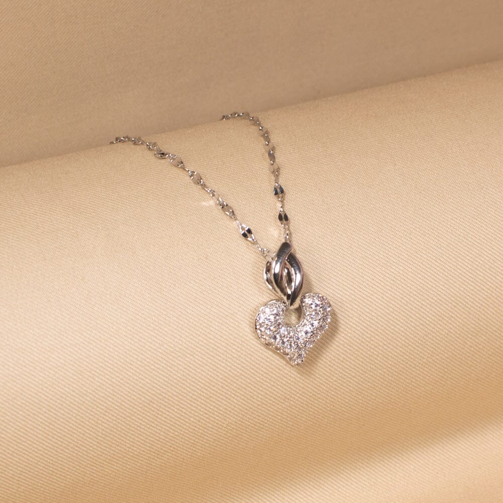 Twilight Heart Pendant Set - Silver- Edgy Collection