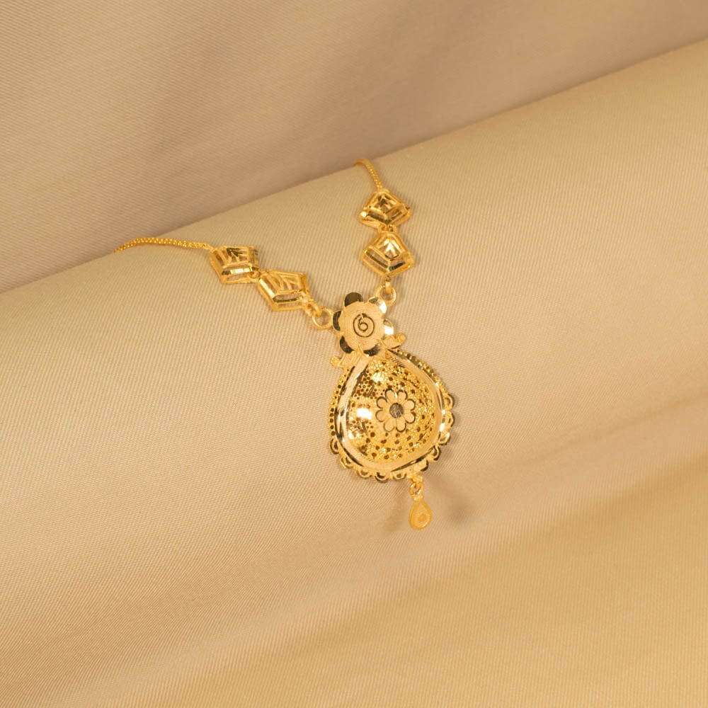 Ujwala Semi Long Necklace Set - Alankar Collection