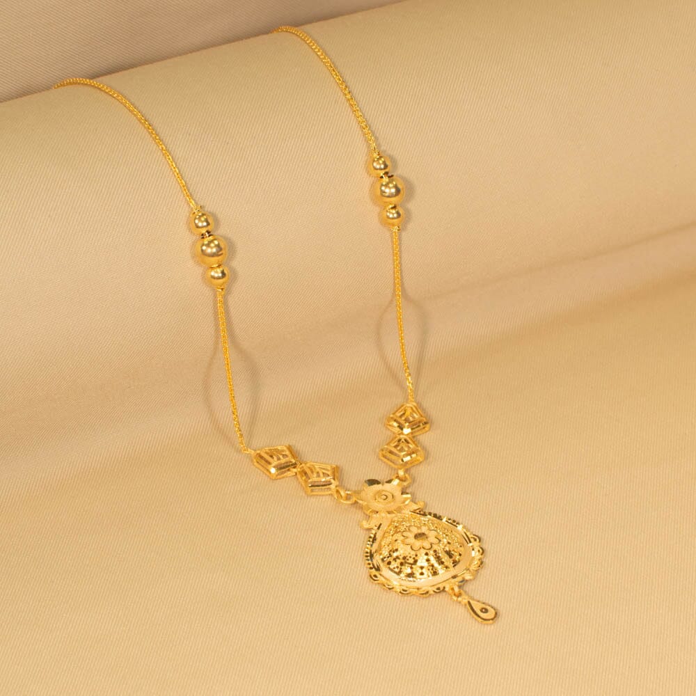 Ujwala Semi Long Necklace Set - Alankar Collection