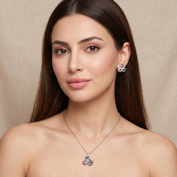 Vibrant Bloom Trio Pendant Set