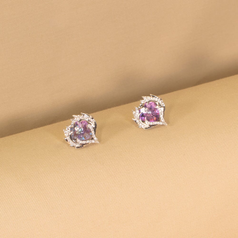 Violet Blaze Pendant Set - Edgy Collection