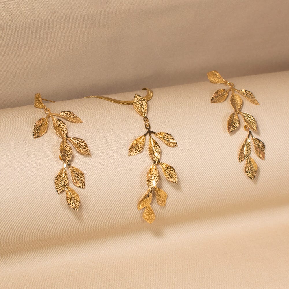 Whispering Leaves Pendant Set - Nature Collection