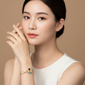 Winter Blue Petal Bracelet