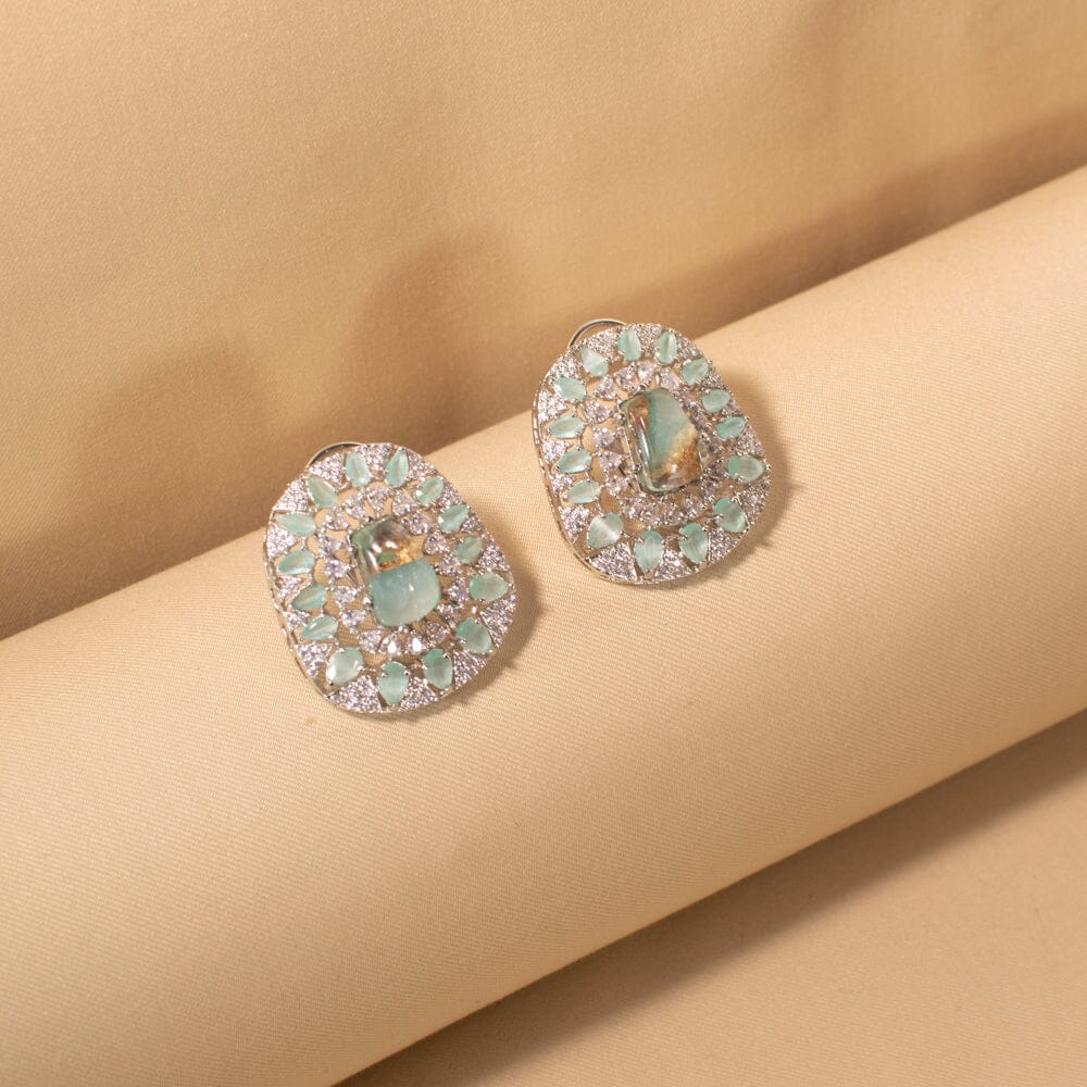 Zarin Premium Necklace Set - Mint