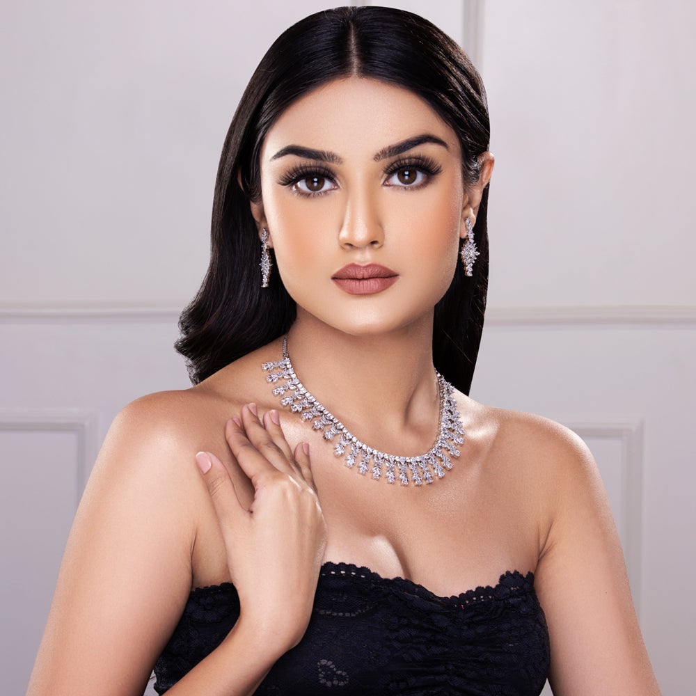 Kashmira Crystal Necklace Set