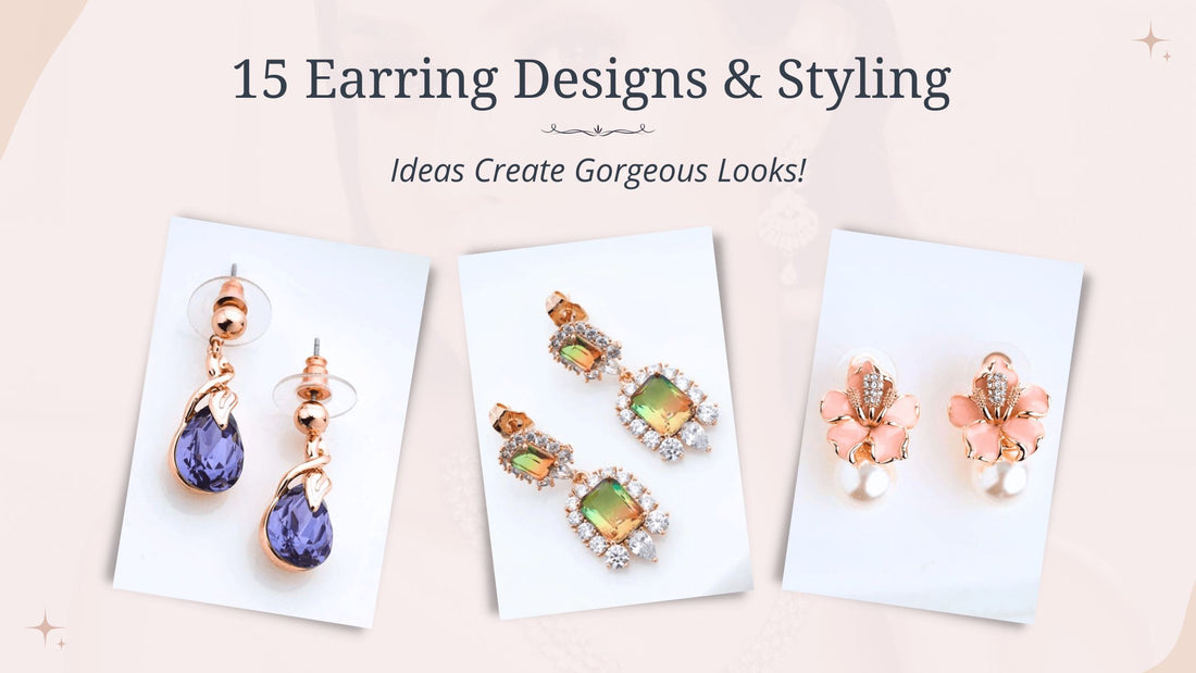 Lakshmi Green Beads Earrings- South India Jewels - Online Shop