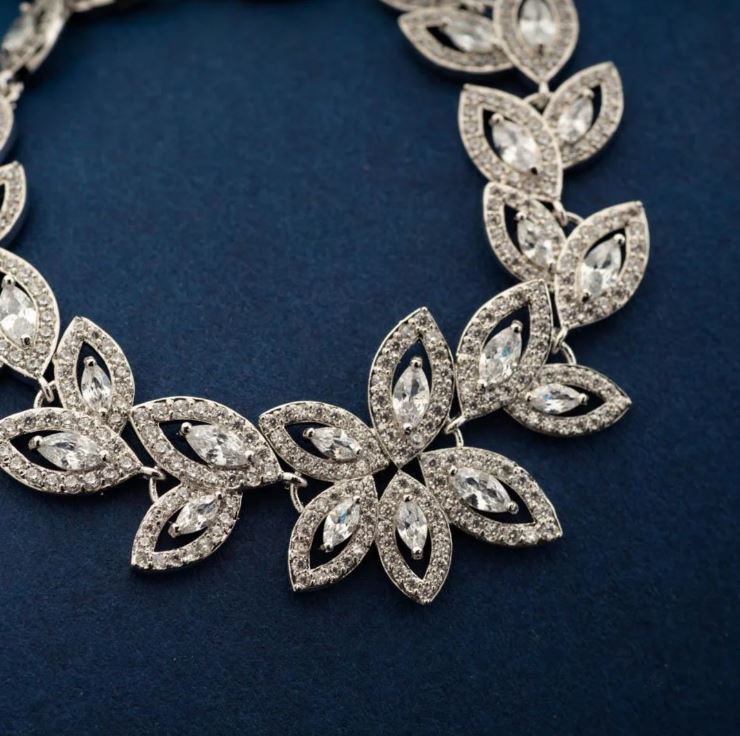 Bracelet Ring Earring Necklace Jewelry Set | Set Necklace Earrings Wedding  - 1 Set - Aliexpress