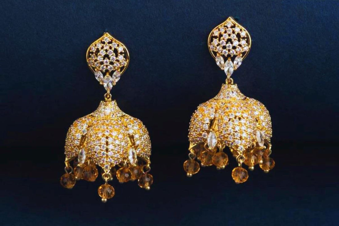 New Gold Earrings Designs Small Drop Earring  Welcome to Rani Alankar