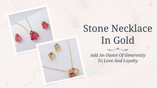 Stone Necklace in Gold: A Spiritually Mystic Luxury