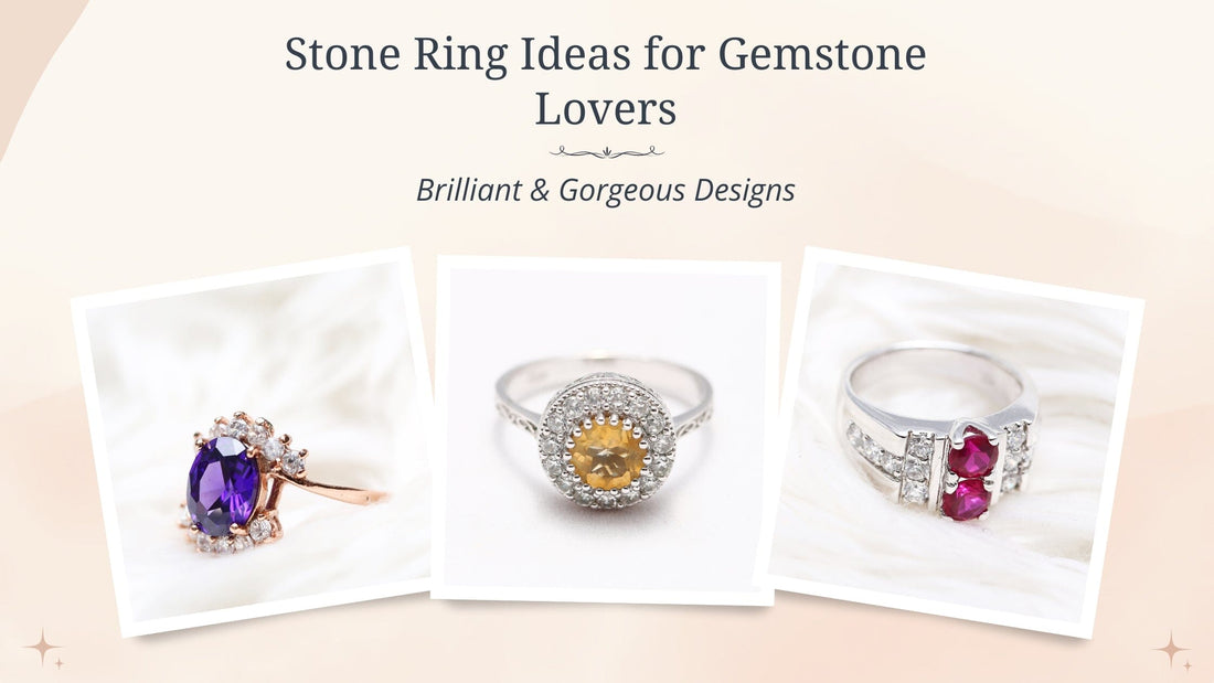Stone Rings Examples Stone Ring Ideas for Gemstone Lovers - Brilliant & Gorgeous Designs ...