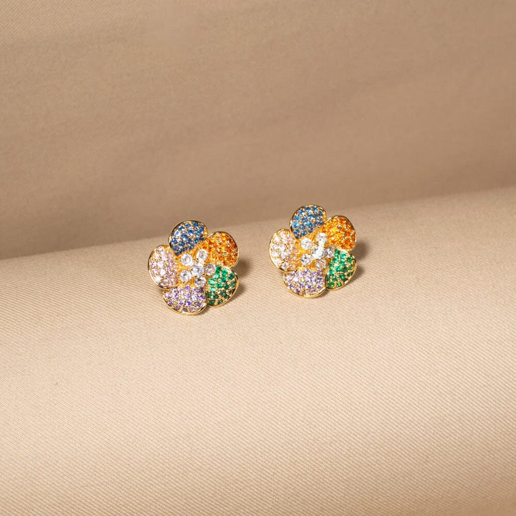 Color-Wheel Blossoms Studs
