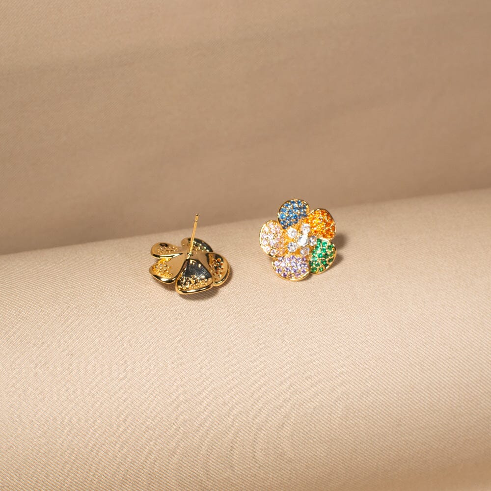 Color-Wheel Blossoms Studs