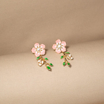 Blushing Flora Branch Earrings