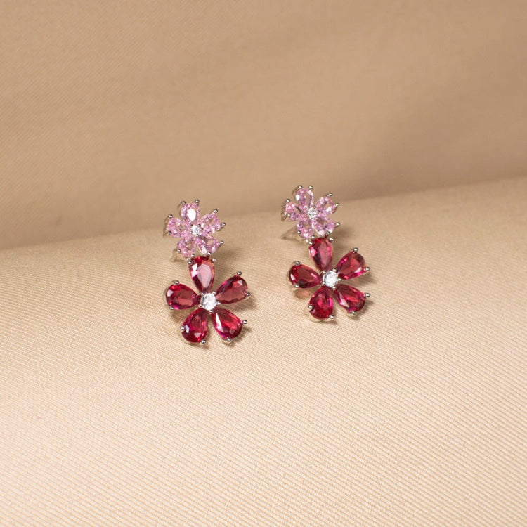 Dual Bloom Earrings