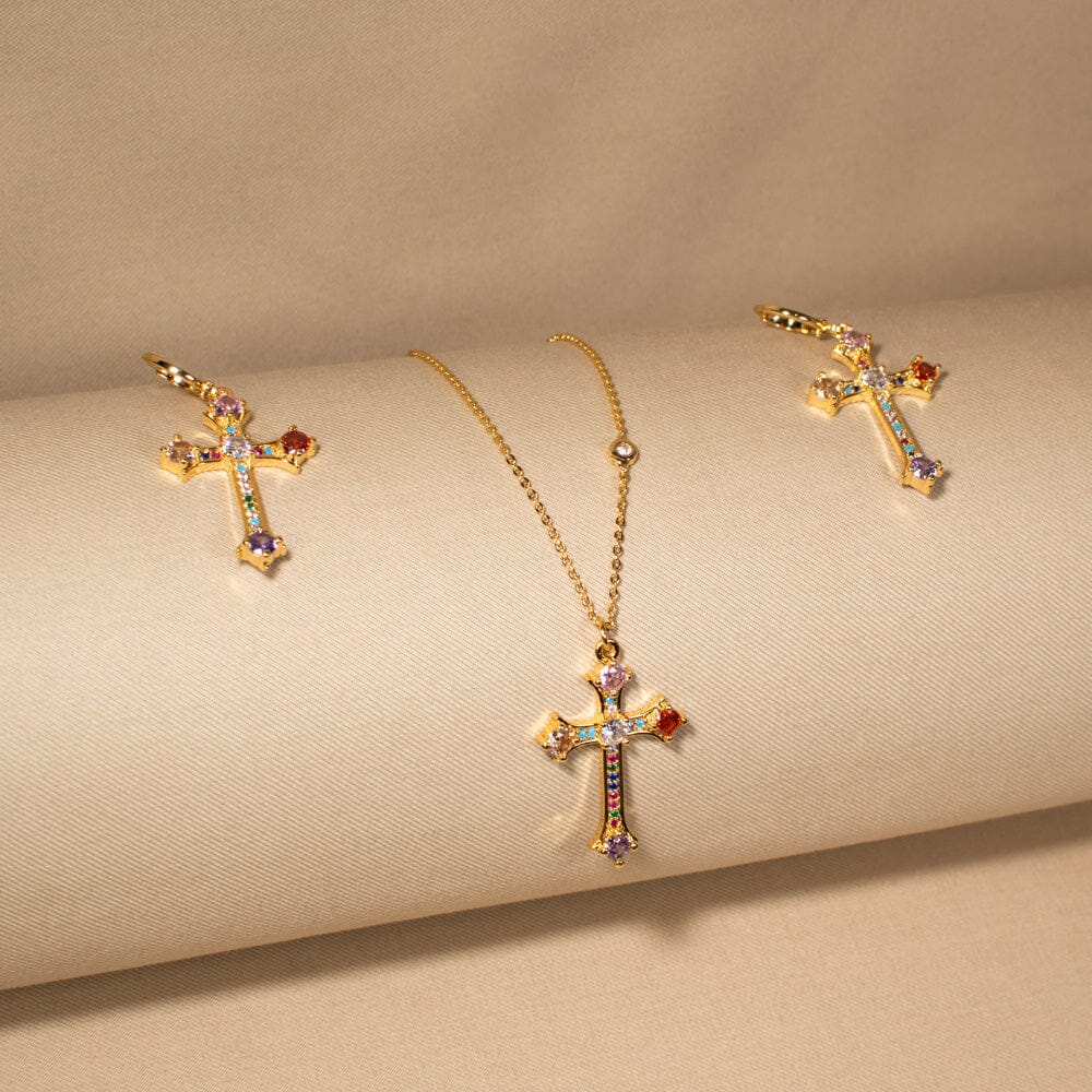 Rosabelle Cross Pendant Set