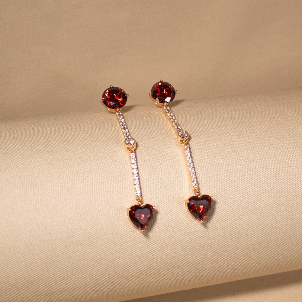 Heartbeat Linear Earrings