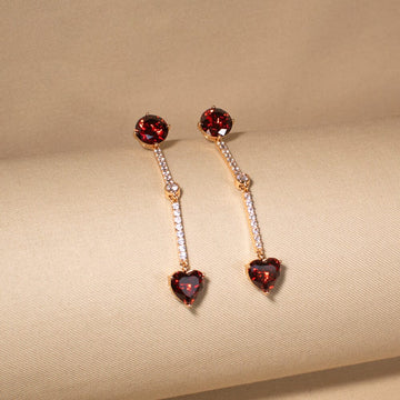 Heartbeat Linear Earrings