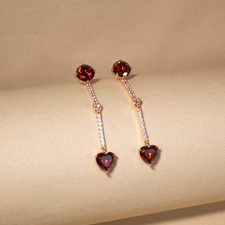 Heartbeat Linear Earrings