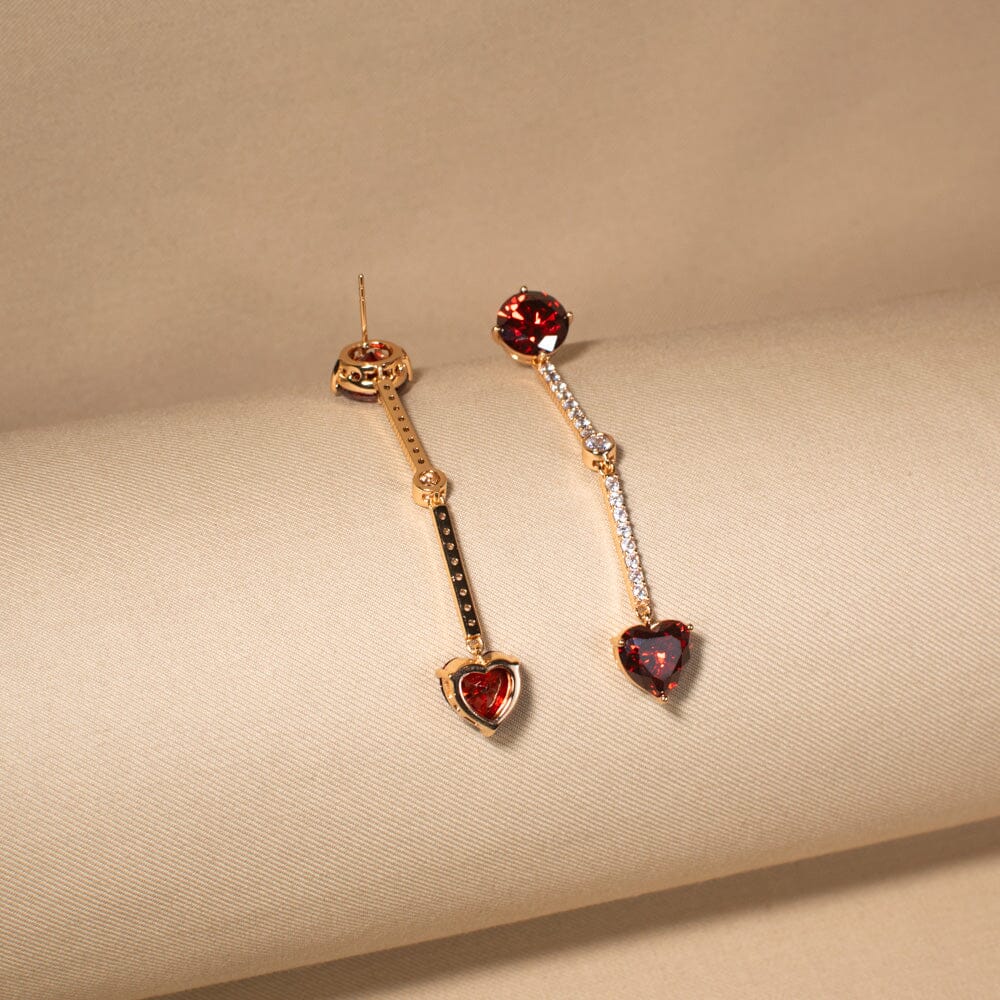 Heartbeat Linear Earrings